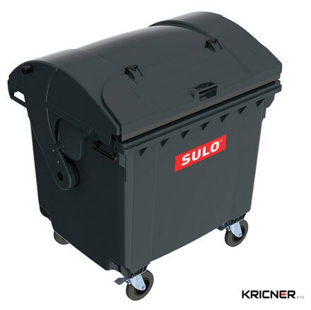 Kontejner plastový SULO 1100 l, víko ve víku, černý
