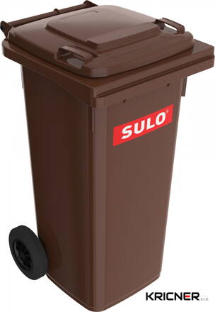 Popelnice plastová SULO 120 l - hnědá
