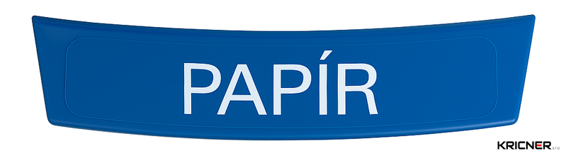 Klip na popelnice 240 l, modrý, ražba PAPÍR